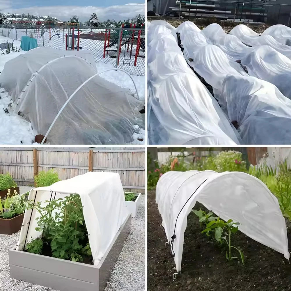 1-4Pcs Vegetable Insect Netting Covers 0.9oz Fabric Plant Covers for Winter Frost and Sun Protection Against Insects Garden Tool