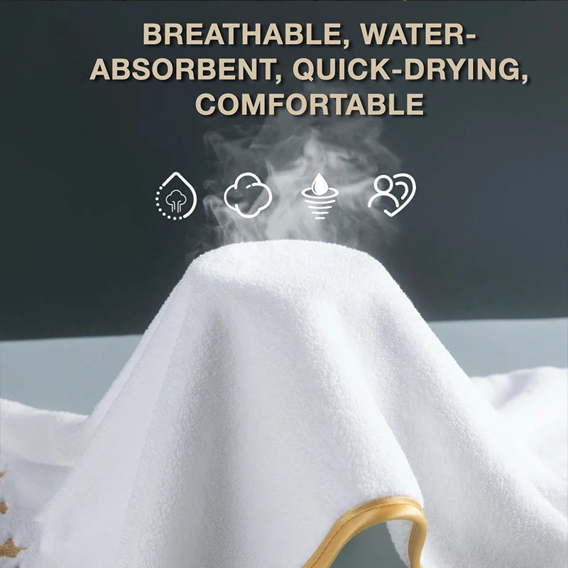 8pcs Luxury Hotel High Quality Cotton Bath Towel Set, Including Soft  Absorbent Quick-Drying Set, Suitable for Bathroom.