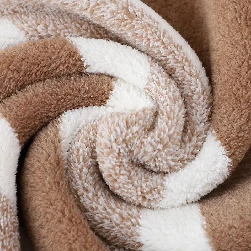 6 Pcs Striped Quick-Dry Absorbent Towel Set - 2 Bath Towels 2 Face Towels 2 Washcloths, Soft Bathroom Linens for Home Hotel, Bul
